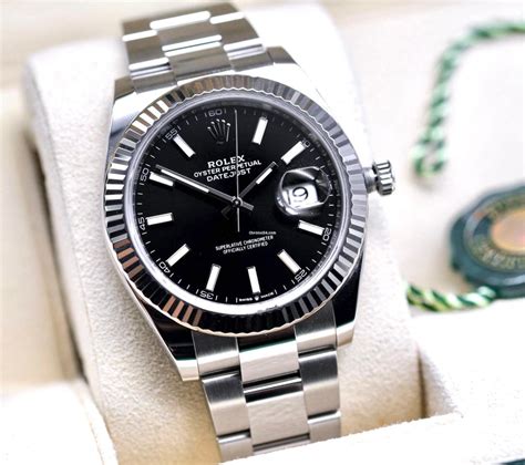 black rolex dial|rolex datejust 41mm black.